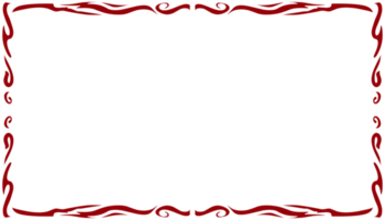 röd ram gräns abstrakt illustration bakgrund png