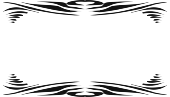 abstrakt Illustration Hintergrund mit schwarz Stammes- Rand png