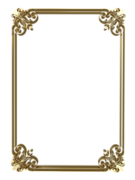 gold decorative frame png