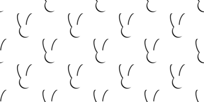 Linear Pattern with bunnies and carrots for Easter png