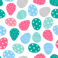 Easter festive pattern with eggs. Easter seamless background png