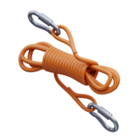 3d render Safety rope icon illustration, suitable for safety design themes, user manual themes, web, app etc png