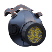 3d render Gas mask icon illustration, suitable for safety design themes, user manual themes, web, app etc png