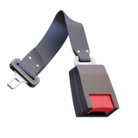 3d render Car safety belt icon illustration, suitable for safety design themes, user manual themes, web, app etc png