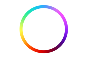 colorful circle frame circle light frame on transparent background PNG file