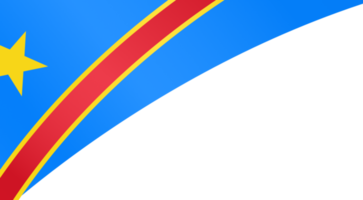 démocratique république de le Congo drapeau vague isolé sur png ou transparent Contexte
