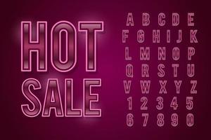 decorative hot sale text effect vector design