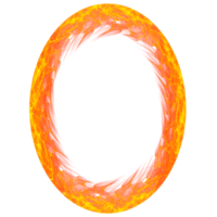 transparente fuego anillo png