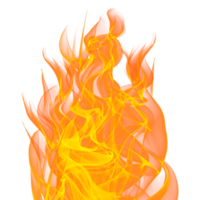 Feu flamme transparent png