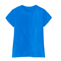 camiseta azul isolada png