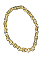 Gold Chain Necklace Accessory style png