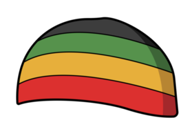 rasta bonnet Jamaïque style reggae chapeau png