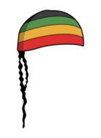 rasta bonnet Jamaïque style reggae chapeau png