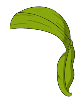 Grün durag Stil Gangster Hüfte hop Kopf tragen png