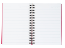 open note book isolated png