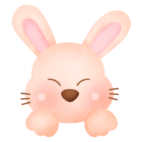 aquarelle Pâques lapin. png