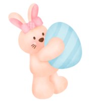 watercolor Easter rabbit. png