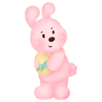 Watercolor Easter bunny png