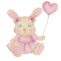 aquarelle Pâques lapin png