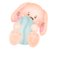 aquarelle Pâques lapin png