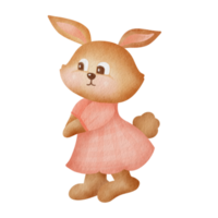 aquarelle Pâques lapin png