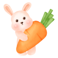 Watercolor Easter bunny png
