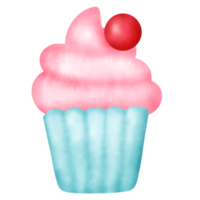 aquarelle petit gâteau clipart. png