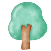 acuarela árbol ilustración clipart. png