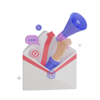 3d icon Email Marketing png