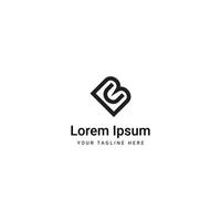 Initial BU Monogram Logo Template Elements vector