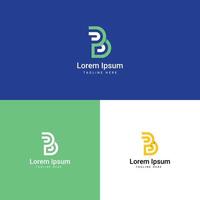 Initial B Letter Logo - B letter monogram vector