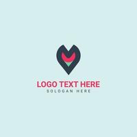 Heart Logo design vector template. Happy Valentines Day concept. Infinity Love Logotype icon.