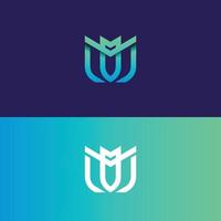 M company logo template. M Letter Logo vector