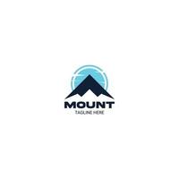 Mountain icon Logo Template Vector illustration design.