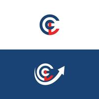 Initial letter CCL logo vector design template with Grow Icon