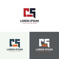 initial logo letter CS. vector logotype for business and company identity.