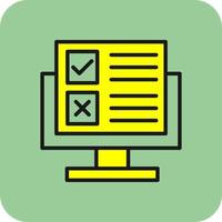 Online Survey Vector Icon Design