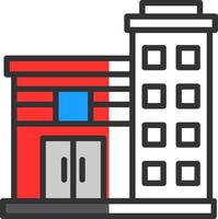 Office Building Vector Icon Design