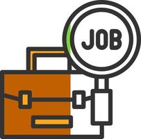 Job Search Vector Icon Design