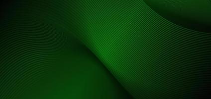 Abstract background horizontal wavy lines design and pattern on green background and texture. vector