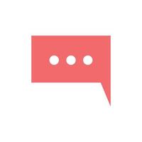 Speech bubble icon vector