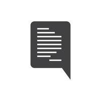 Speech bubble icon vector