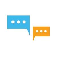 Speech bubble icon vector