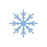 copos de nieve icono y símbolo ilustracion vector