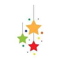 Chistmas star icon vector