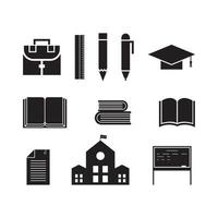 educación logo icono modelo vector