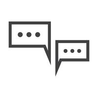 Speech bubble icon vector