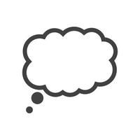 Speech bubble icon vector