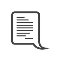 Speech bubble icon vector