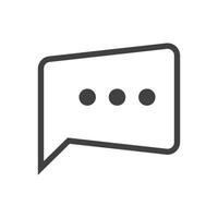 Speech bubble icon vector